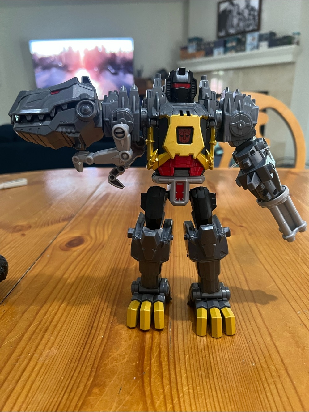 Transformer Robot Rescue Figure - Gray and Yellow Kids Toy